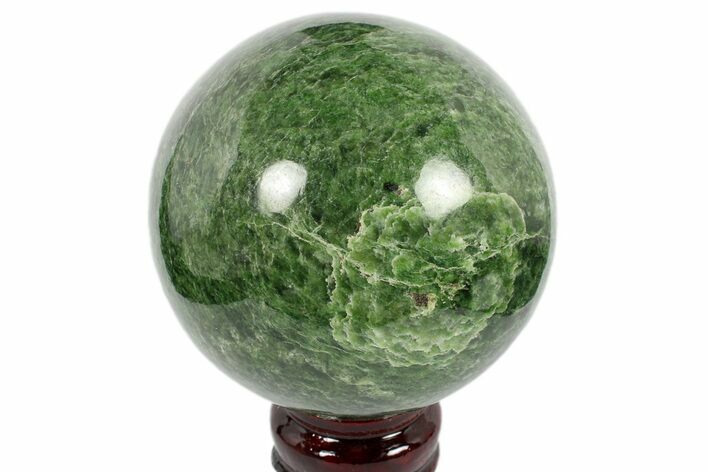 Polished Jade (Nephrite) Sphere - Afghanistan #187933